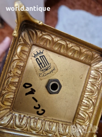 Уникална антикварна френска порцеланова купа Limoges, снимка 7 - Антикварни и старинни предмети - 53063115