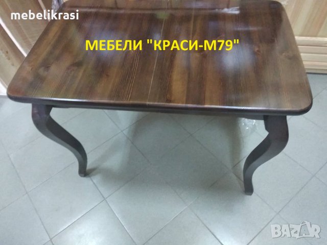 Кухненска маса ”Барок”- масив в цвят, снимка 3 - Маси - 33479728