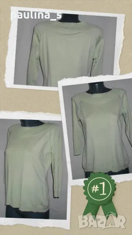 Два различни броя / Дизайнерска еластична блуза "Giada", цвят Нюд и цвят Мента / голям размер , снимка 9 - Блузи с дълъг ръкав и пуловери - 17411257