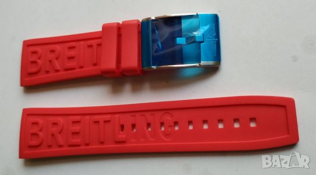 Силиконова каишка BREITLING, снимка 4 - Каишки за часовници - 33029183