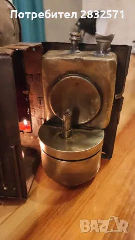 Германски карбиден фенер, снимка 4 - Антикварни и старинни предмети - 50382396