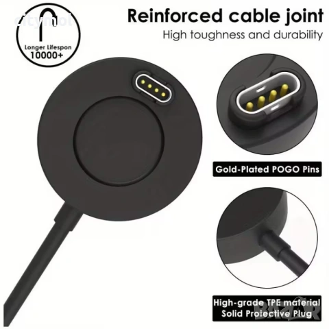 Зарядно станция за  Garmin Fenix 7/7S/7X/5/5S/5X/6/6s/6x, Venu 3/3s/2 plus/2/2S /Sq/Square 2 , Forer, снимка 6 - Смарт гривни - 53169542