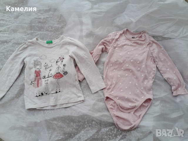 Боди и блуза за момиче 2г., снимка 1 - Детски Блузи и туники - 43635229