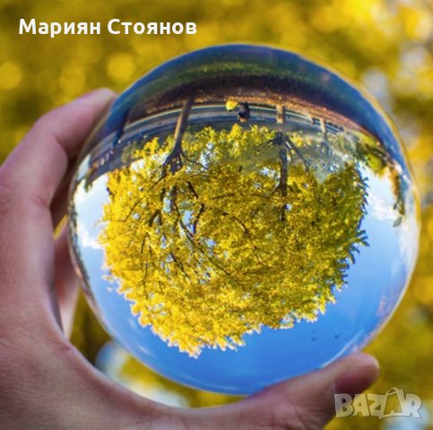 Кристална топка за фотография стъклена сфера за снимки декорация, снимка 4 - Фотоапарати - 27143136