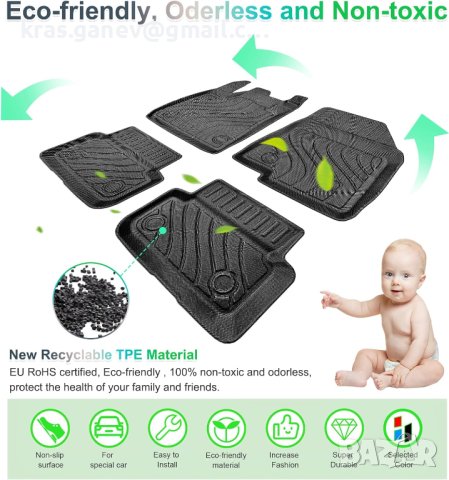 Dacia Sandero 3 III 2021 2022 2023 Подови постелки, Sandero 2023 TPE All-Weather Подови постелки, снимка 4 - Аксесоари и консумативи - 43598124