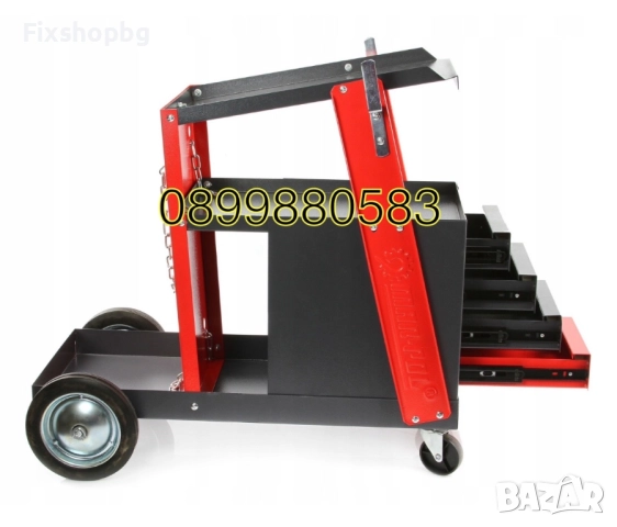 Количка за заваръчни апарати Mar-Pol M66612, с 4 чекмеджета, снимка 4 - Други инструменти - 51563802