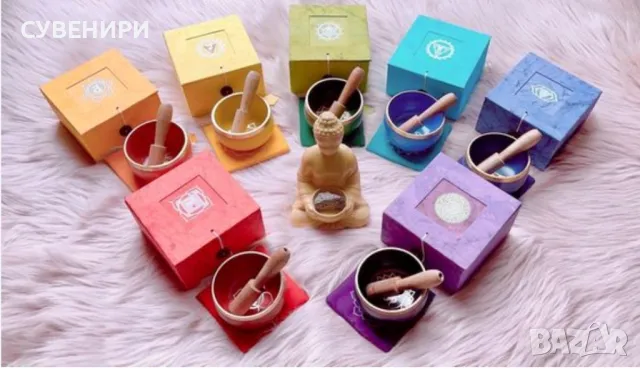 Пееща тибетска купа 7те чакри, снимка 1