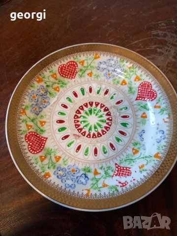 Декоративна порцеланова чиния с позлата Kahla  15/4, снимка 5 - Колекции - 34967654