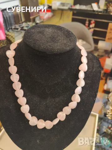 Колие - розов кварц , снимка 1