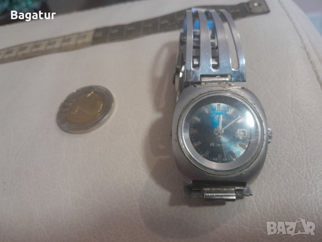 Заря 22 камъка, ZARJA часовник 22 камней, снимка 2 - Дамски - 43643042