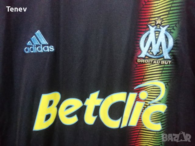 Olympique Marseille Adidas оригинална фланелка тениска Олимпик Марсилия екип 2010 2011 L Third , снимка 3 - Тениски - 43383943