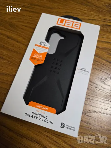 Гръб UAG за Samsung Galaxy Z Fold 6, Civilian, Черен.