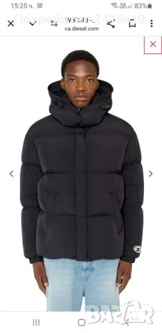 Diesel Rolf Mens Oversize Jacket Size M НОВО! ОРИГИНАЛ! Мъжко Зимно Яке!, снимка 4 - Якета - 47558739