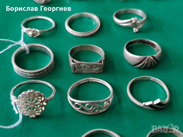 Лот Сребърни пръстени 925, снимка 4 - Пръстени - 52624714