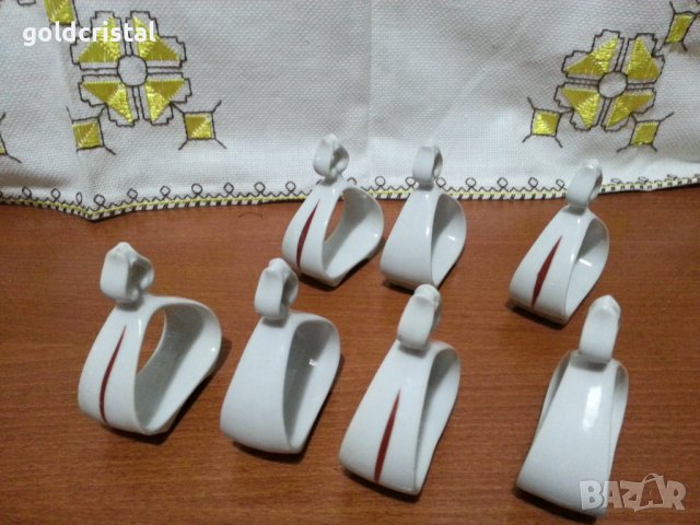 Стар български порцелан пръстени за салфетки , снимка 5 - Антикварни и старинни предмети - 43147446