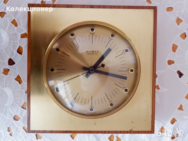 Колекционерски стенен часовник Weimar - ГДР, 50+ годишен, снимка 3 - Антикварни и старинни предмети - 32381464
