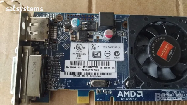 Видео карта AMD Radeon HP HD 6450 512MB GDDR3 64bit PCI-E LP, снимка 7 - Видеокарти - 41084280