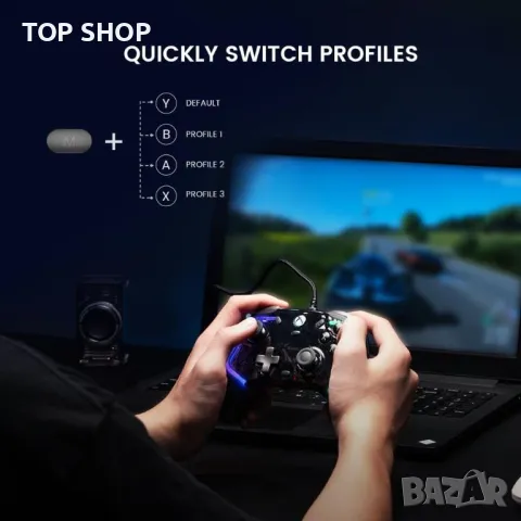GameSir Kaleid кабелен контролер за Xbox Series X|S, Xbox One, Windows 10/11 и Steam, снимка 9 - Аксесоари - 49965455