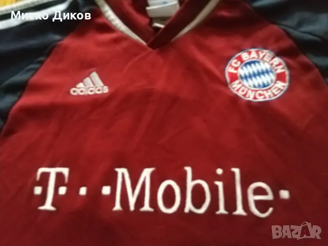 Байерн Мюнхен винтидж 2002г футболна тениска маркова на адидас №13 М.Балак размер 176см-М, снимка 4 - Футбол - 47307181