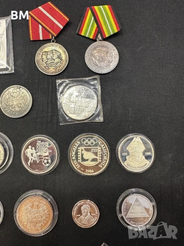 Сребърни медали ордени монети , снимка 4 - Антикварни и старинни предмети - 53478669