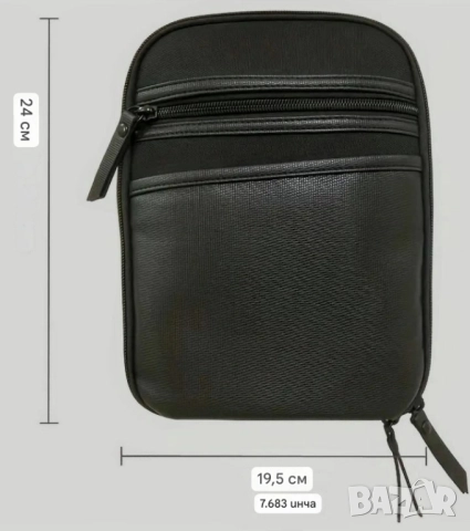 Черна тактическа чанта за оръжие от Еко кожа и плат/кордура/, снимка 3 - Оборудване и аксесоари за оръжия - 51989191