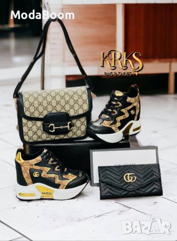 💥Gucci уникални луксозни дамски комплекти💥, снимка 2 - Маратонки - 43643734