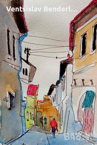 Рисунки акварел, снимка 8 - Други ценни предмети - 53260848