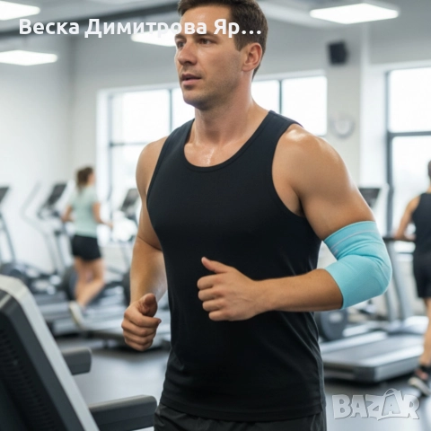 Удобен и дишащ еластичен бинт за облекчаване на болки и натоварвания в лакътя Elbow Support, снимка 4 - Спортна екипировка - 52618869