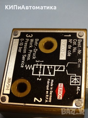 магнет вентил Herion 24 011 49 1/4 10Bar, снимка 3 - Резервни части за машини - 37071092