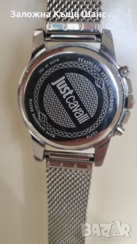 Часовник  Just Cavalli Silver Stainless Steel Chronograph , 1G175 , снимка 7 - Мъжки - 43062395
