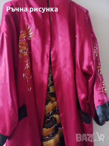 Оригинално японско кимоно с две лица ,универсален размер, снимка 6 - Костюми - 43812989