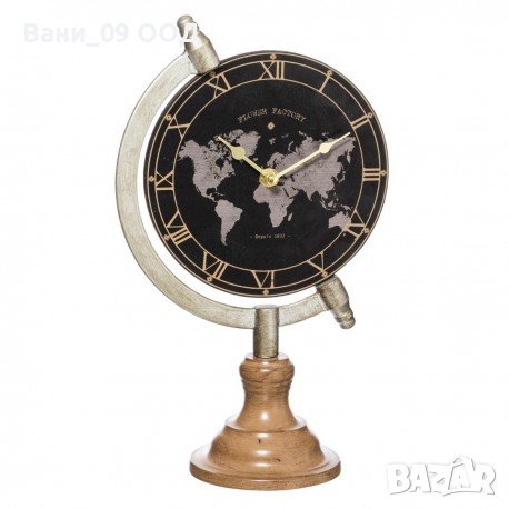 Ретро настолен часовник "Глобус", снимка 1 - Декорация за дома - 39934006