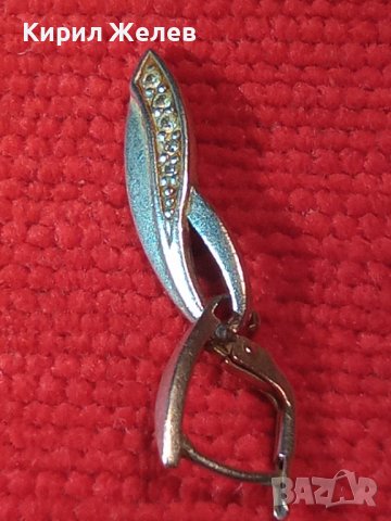 ЧУДЕСНА ФЛОРАЛНА СКЪПОЦЕННА СРЕБЪРНА АРТ ОБЕЦА СРЕБРО 925 СРЕБЪРНО ЛИСТЕНЦЕ с ИСКРЯЩИ ЦИРКОНИ 40198, снимка 11 - Обеци - 42474451