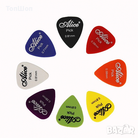40бр. Перца за китара - Кутия Guitar Picks, снимка 3 - Китари - 36489878