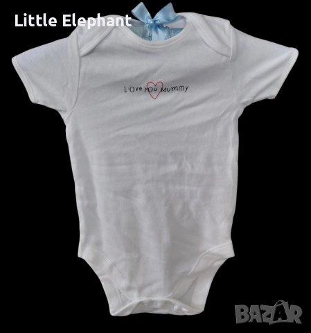 Боди с къс ръкав за 12-18 мес мом"I love you mummy",Англия/ново