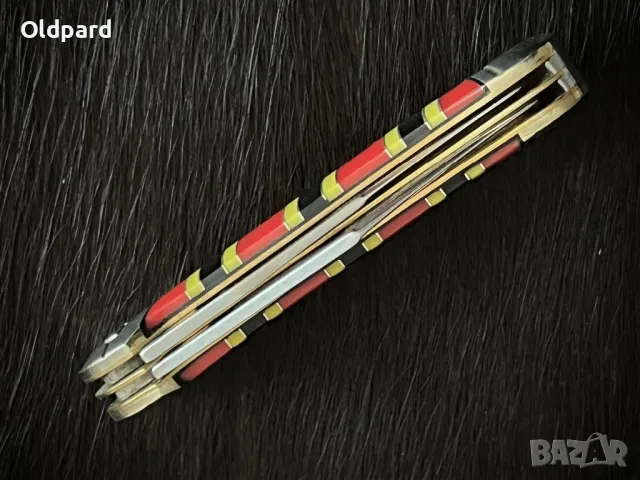 Висококачествен колекционерски джобен сгъваем нож Copperhead Coral Snake (RR2280), снимка 4 - Ножове - 48643024