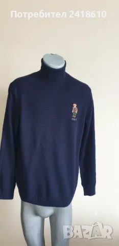 POLO Ralph Lauren Bear Wool /  POLO Mens Size L НОВО! ОРИГИНАЛ! Мъжки Пуловер Поло!, снимка 5 - Пуловери - 48055508