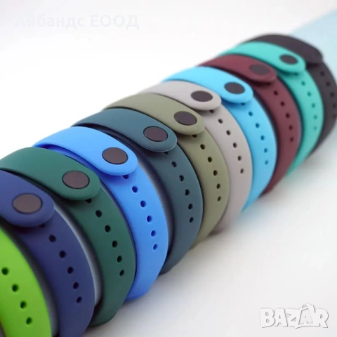 Силиконова каишка за Xiaomi MiBand 8 | 9 | 10, снимка 5 - Каишки за часовници - 49454057