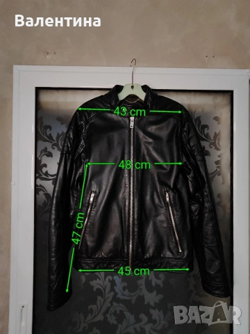 Diesel кожено мъжко яке, естествена кожа, М, снимка 2 - Якета - 53097235