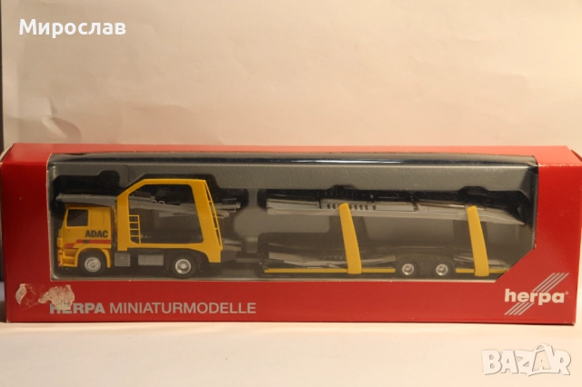 HERPA 1:87 H0 MERCEDES ADAC АВТОВОЗ КАМИОН МОДЕЛ