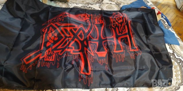 DEATH Band Logo Flag, снимка 2 - Китари - 40811508