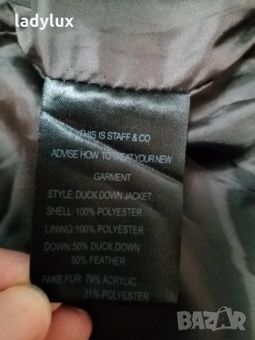 Staff & Co, Гъши пух, с Качулка, Яке, Размер М. Код 1422, снимка 12 - Якета - 35203130