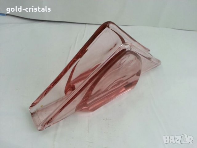 Стар стъклен салфетник, снимка 2 - Антикварни и старинни предмети - 27240431