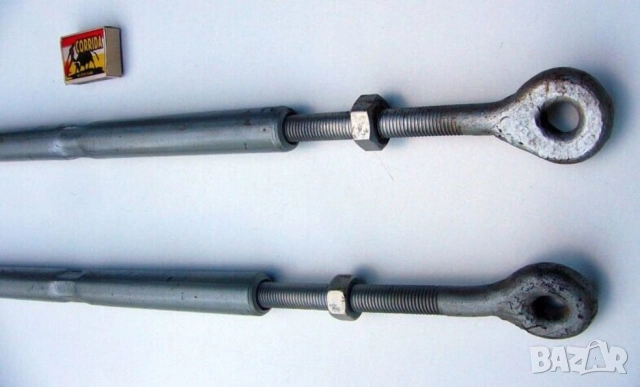 Нови Български Удължени Винтови ОБТЕГАЧИ М16 x 500÷740 мм Стяга с Уши Халки Промишлен Такелаж БАРТЕР, снимка 2 - Други машини и части - 51860649