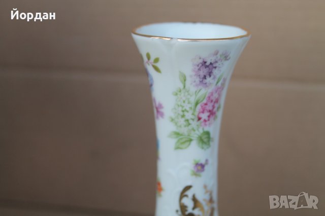 Френска порцеланова ваза ''Limoges'', снимка 9 - Антикварни и старинни предмети - 43479222