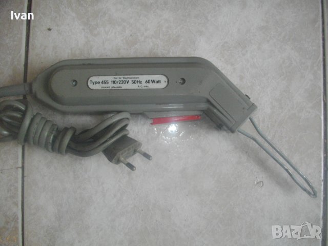 Ел. Лепачка За Пластмаси-Немска-Старо Качество 1978г-Човка 105мм Двойна-ENGEL-LOTER-Отличен-60 Вата, снимка 8 - Други инструменти - 43526348