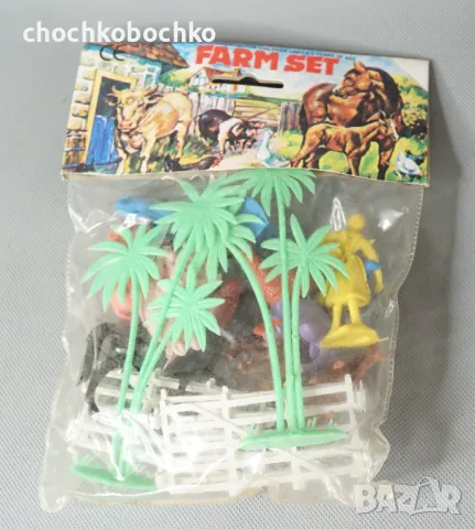 Стара Детска играчка фигурки животни ферма, снимка 3 - Други - 47745055