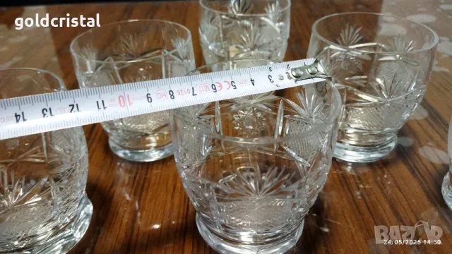 кристални чаши серия Поморие , снимка 5 - Антикварни и старинни предмети - 50437146