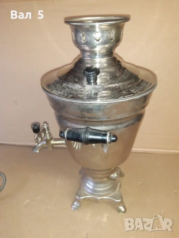 Стар самовар СССР с кабел , работи, снимка 3 - Антикварни и старинни предмети - 53152828