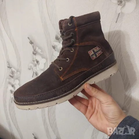 Napapijri  боти от набук номер 43, снимка 4 - Мъжки боти - 48634449
